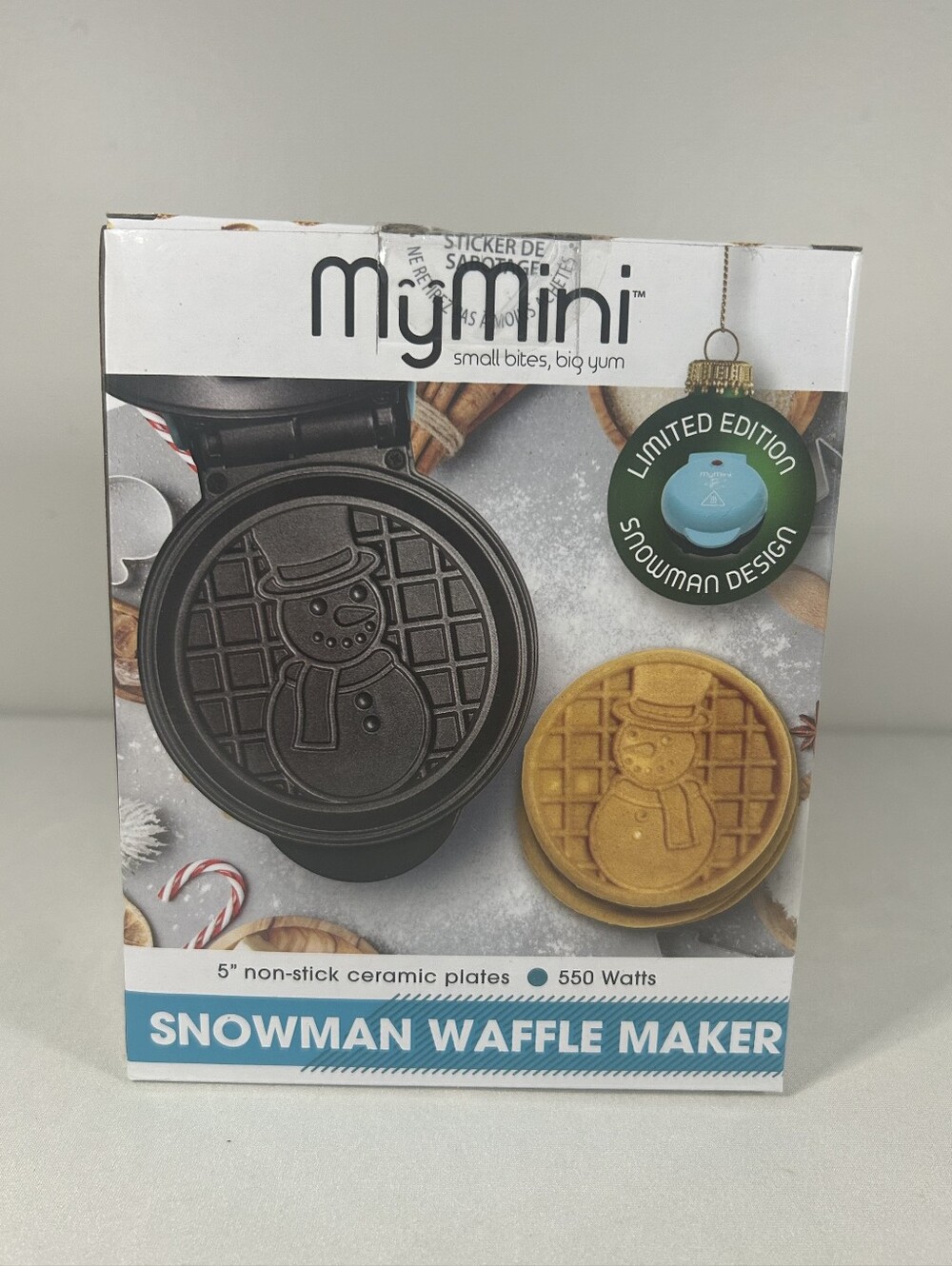 Snowman Waffle Maker - Blue